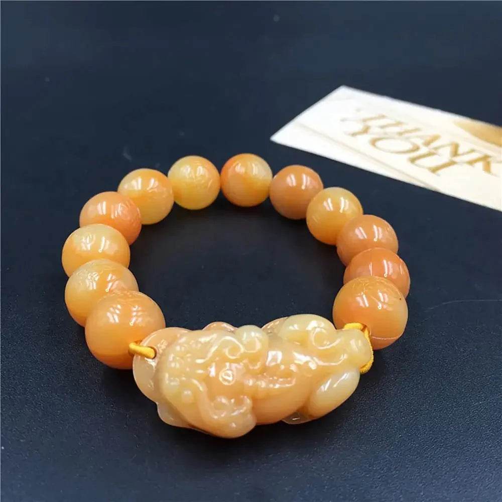 Topaz Pixiu Wealth Bracelet – Lucky Charm for Prosperity - Loton Decor