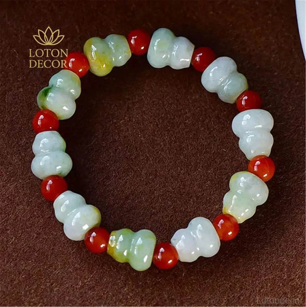 Wu Lou Jade Bracelet – Wealth Amulet for Men & Women - Loton Decor