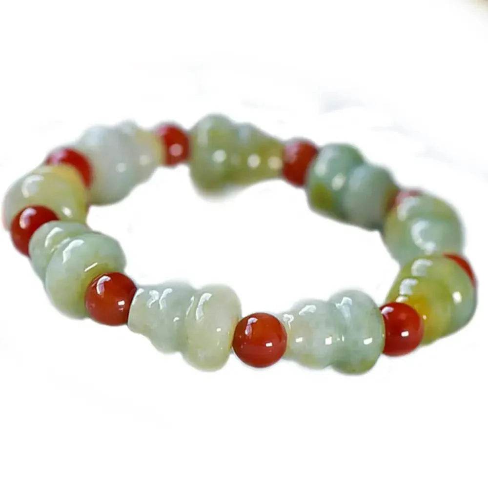 Wu Lou Jade Bracelet – Wealth Amulet for Men & Women - Loton Decor